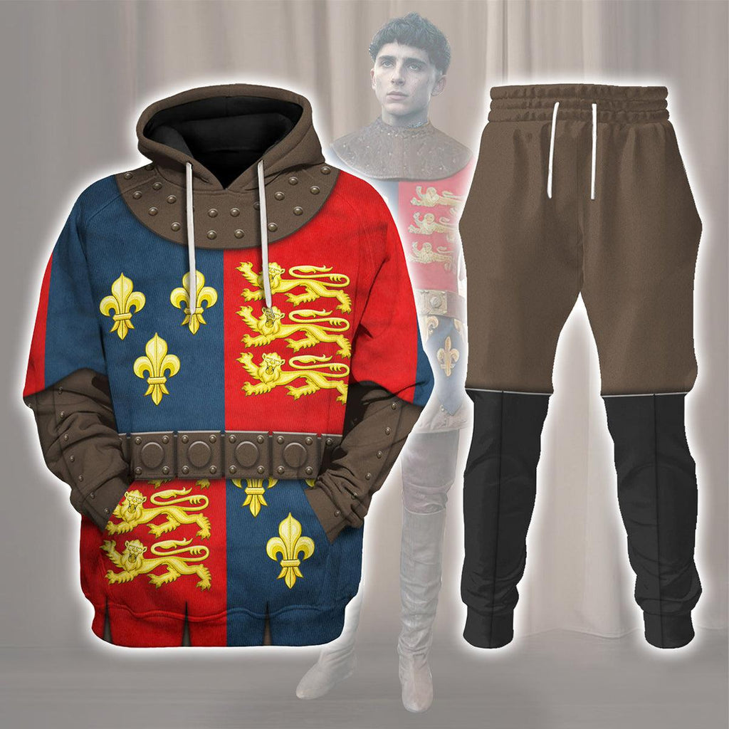 Gearhomie Henry V of England Knights Costume Hoodie Sweatshirt T-Shirt Tracksuit - Gearhomie.com