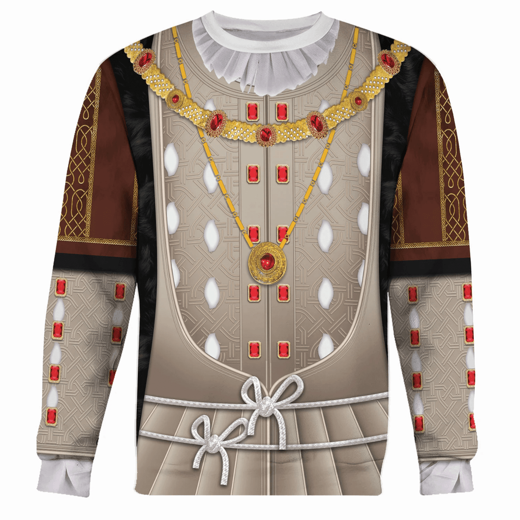 Gearhomie Henry VIII King of England Costume Hoodie Sweatshirt T-Shirt Tracksuit - Gearhomie.com