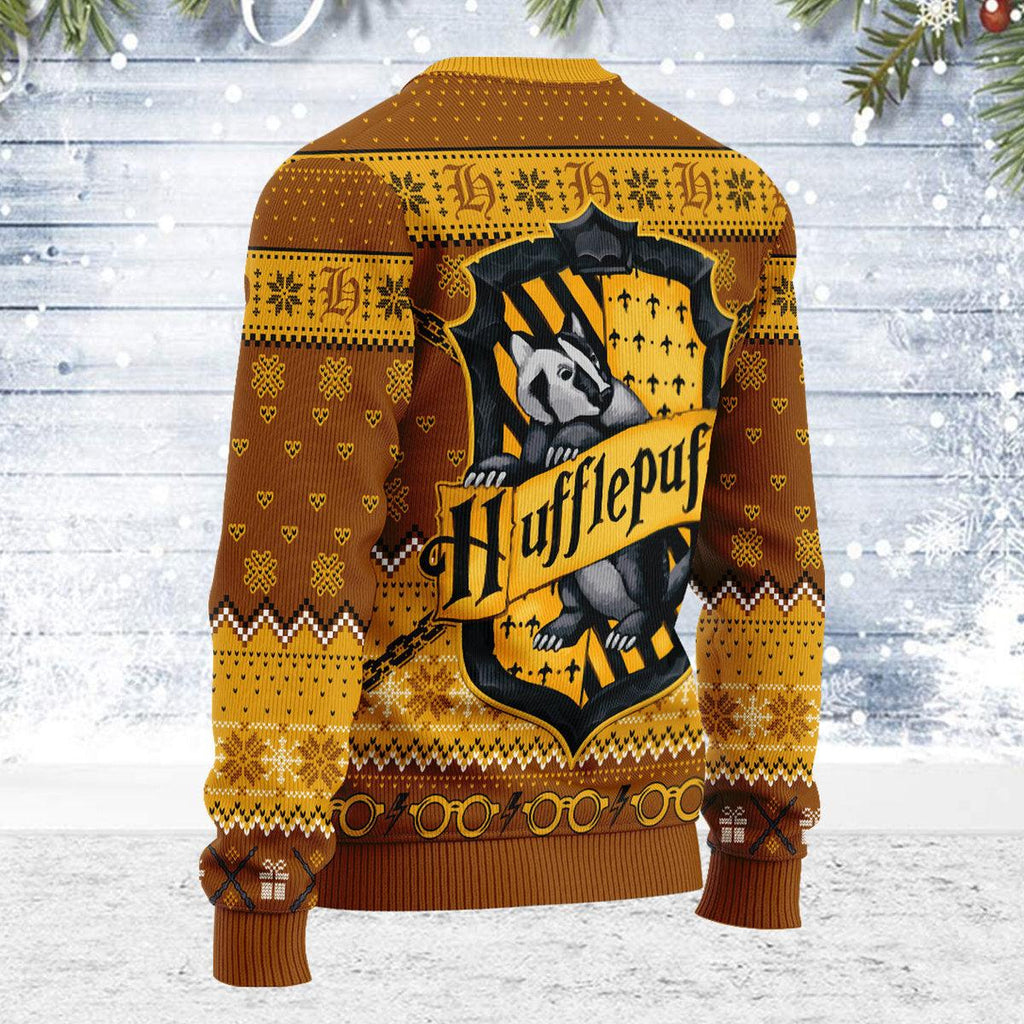 Gearhomie Ho Ho Hufflepuff Christmas Sweater - Gearhomie.com