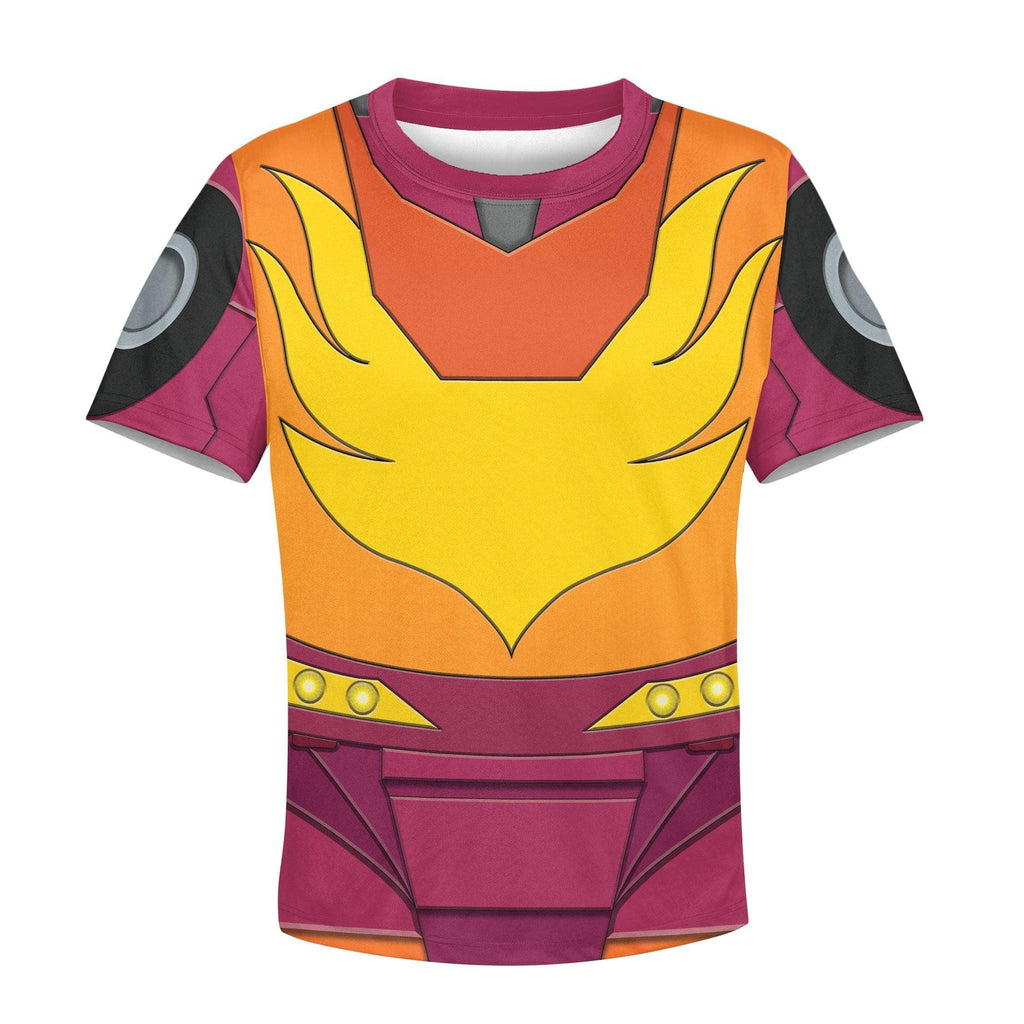 Gearhomie Hot Rodimus Kid Costume Cosplay Hoodie Sweatshirt T-Shirt - Gearhomie.com