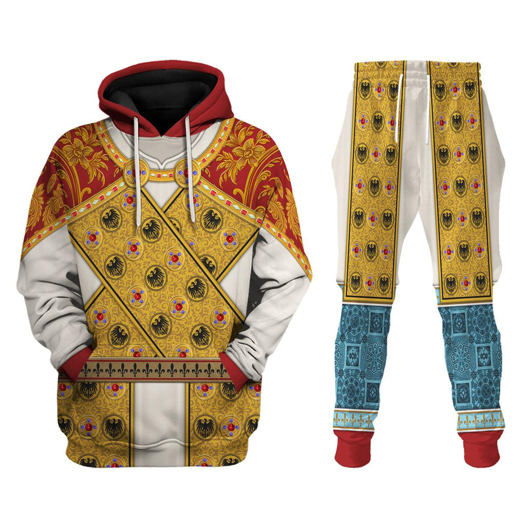 Gearhomie Imperial Dress of Holy Roman Emperor Costume Hoodie Sweatshirt T-Shirt Tracksuit - Gearhomie.com