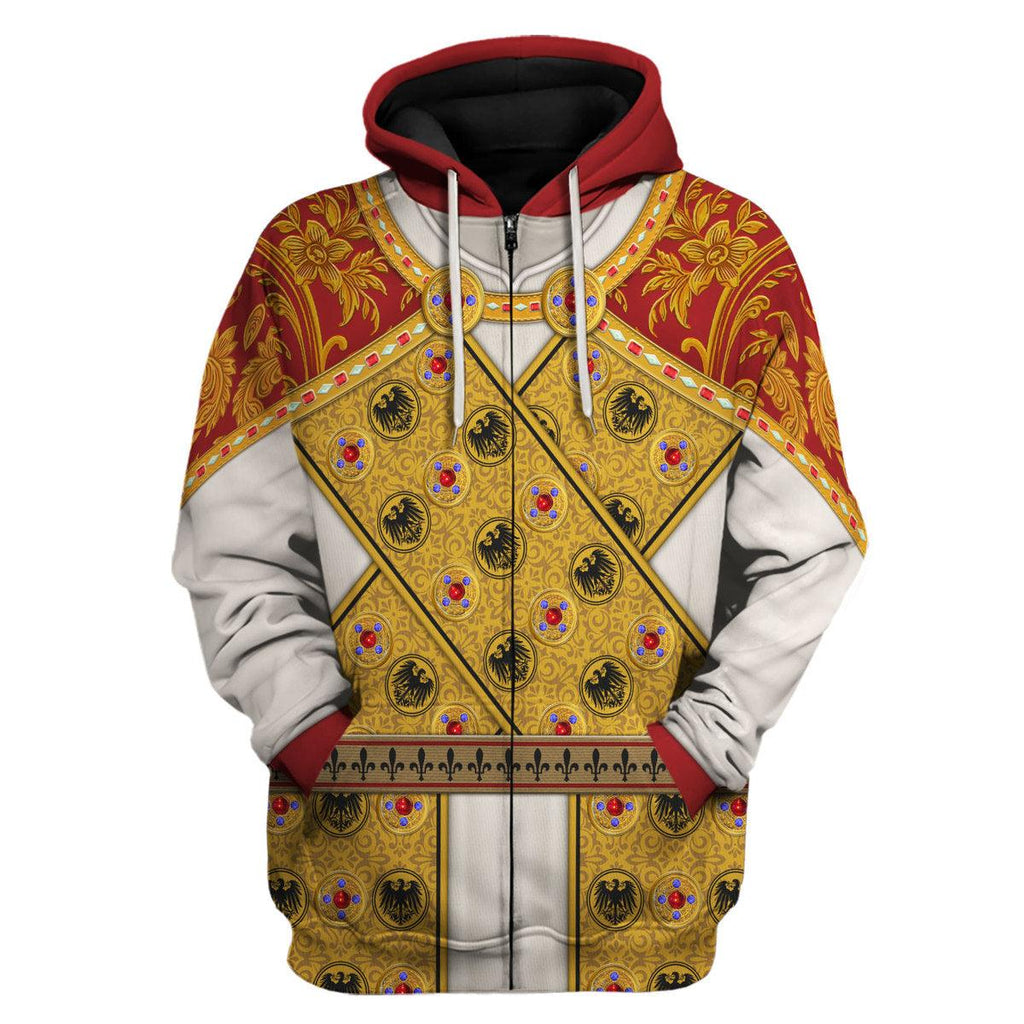 Gearhomie Imperial Dress of Holy Roman Emperor Costume Hoodie Sweatshirt T-Shirt Tracksuit - Gearhomie.com