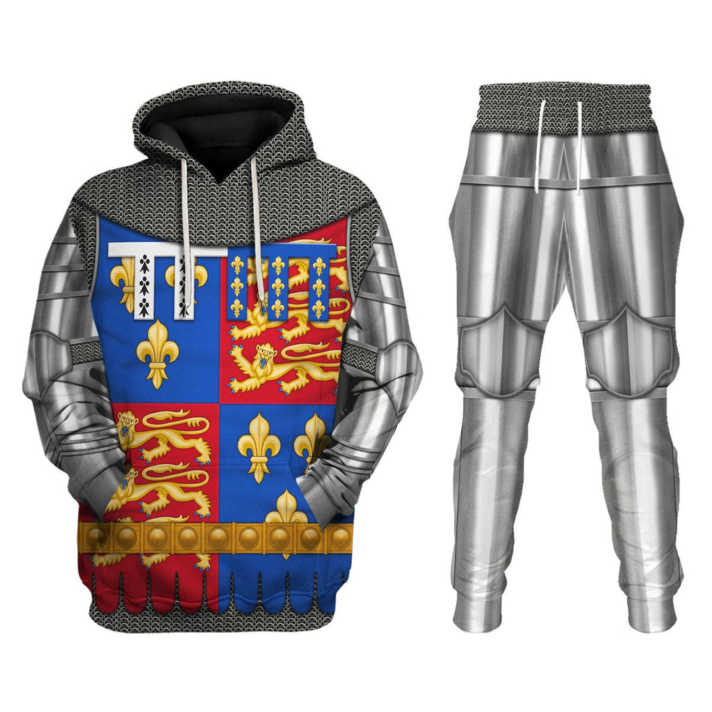 Gearhomie John of Lancaster, 1st Duke of Bedford Amour Knights Costume Hoodie Sweatshirt T-Shirt Tracksuit - Gearhomie.com