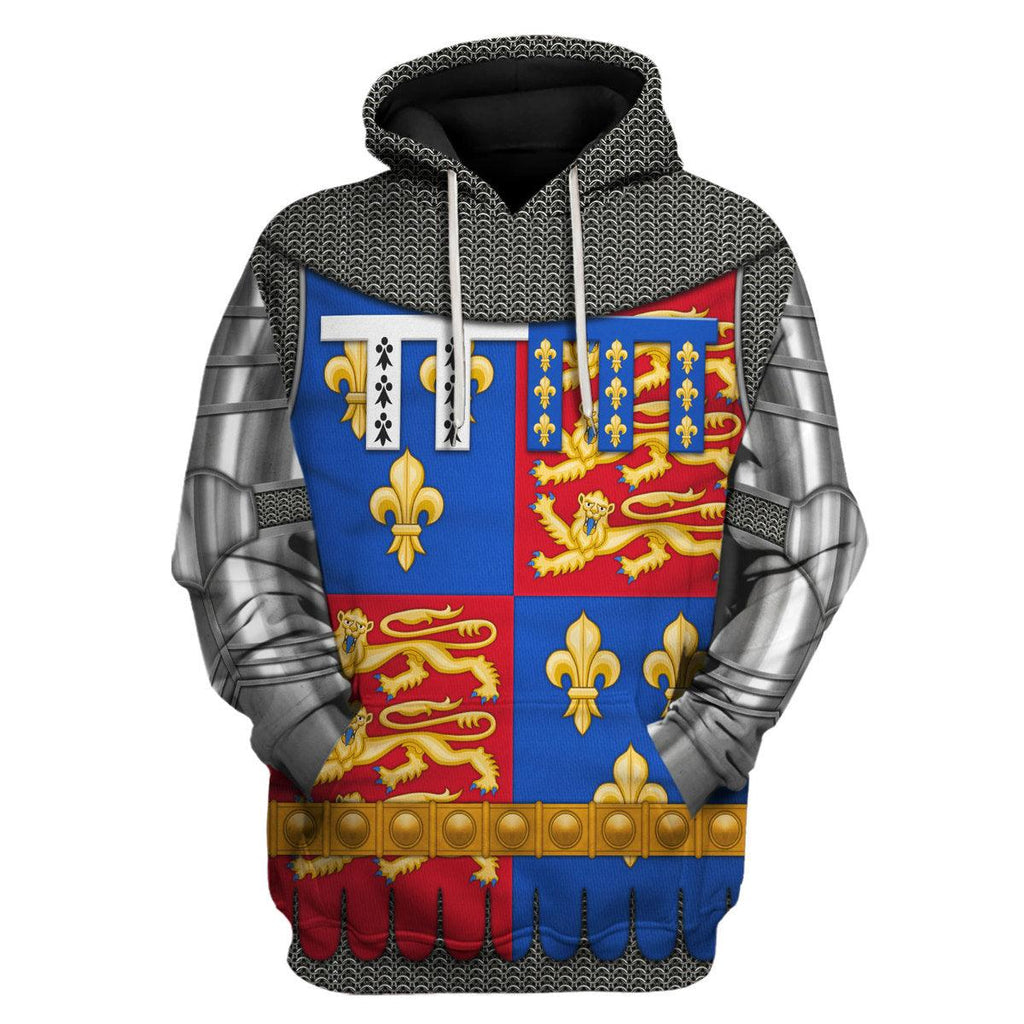 Gearhomie John of Lancaster, 1st Duke of Bedford Amour Knights Costume Hoodie Sweatshirt T-Shirt Tracksuit - Gearhomie.com