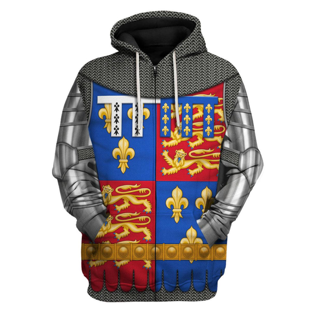 Gearhomie John of Lancaster, 1st Duke of Bedford Amour Knights Costume Hoodie Sweatshirt T-Shirt Tracksuit - Gearhomie.com