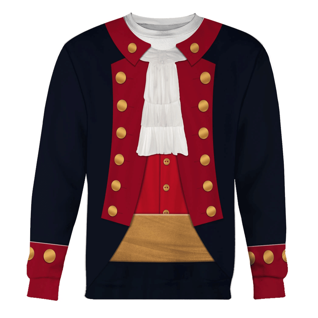 Gearhomie John Paul Jones Revolutionary War Costume Hoodie Sweatshirt T-Shirt Tracksuit - Gearhomie.com