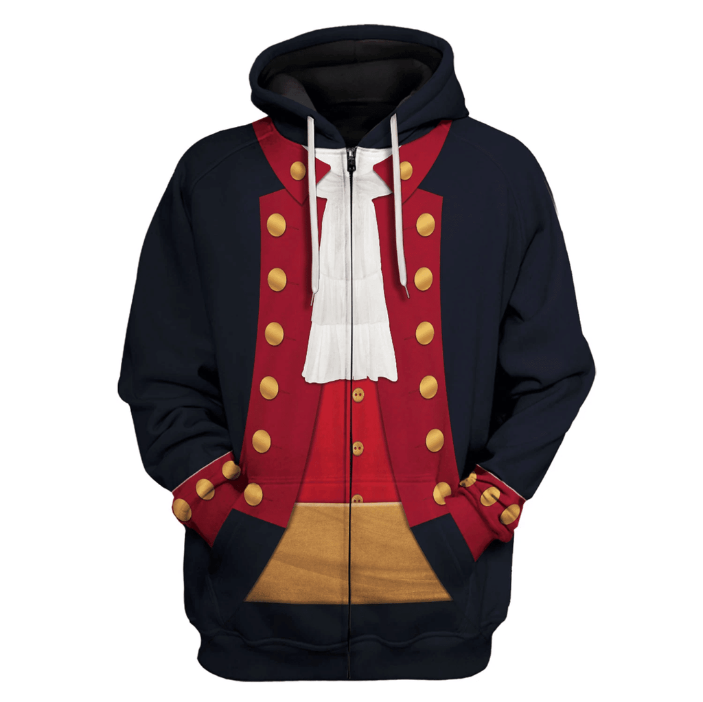 Gearhomie John Paul Jones Revolutionary War Costume Hoodie Sweatshirt T-Shirt Tracksuit - Gearhomie.com