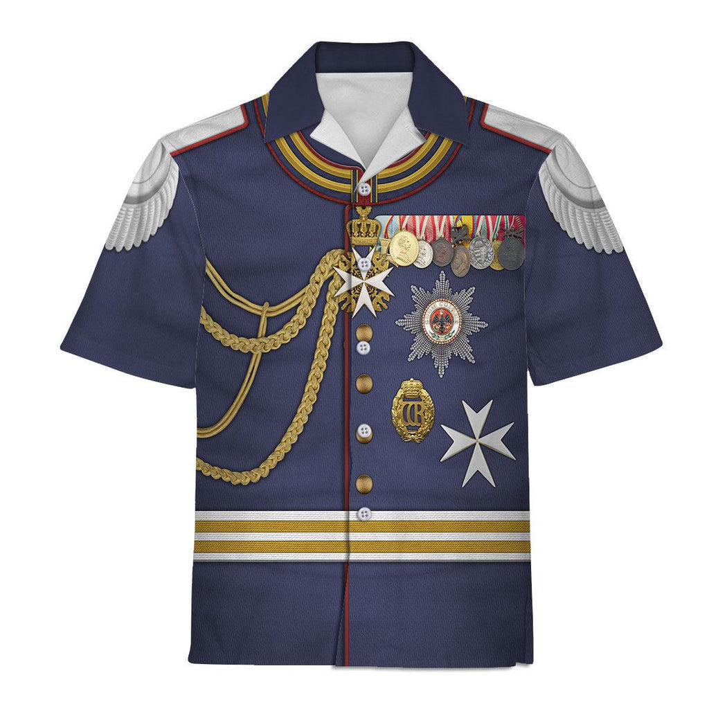 Gearhomie Kaiser Wilhelm II Military Uniform German Emperor Costume Hoodie Sweatshirt T-Shirt Tracksuit - Gearhomie.com