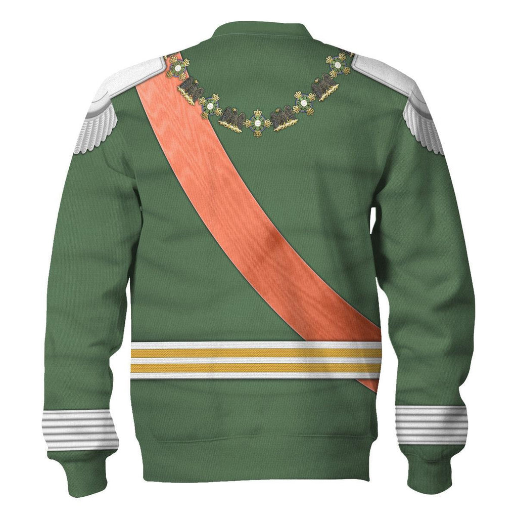 Gearhomie Kaiser Wilhelm II Uniform Dreifarbendruck Costume Hoodie Sweatshirt T-Shirt Tracksuit - Gearhomie.com