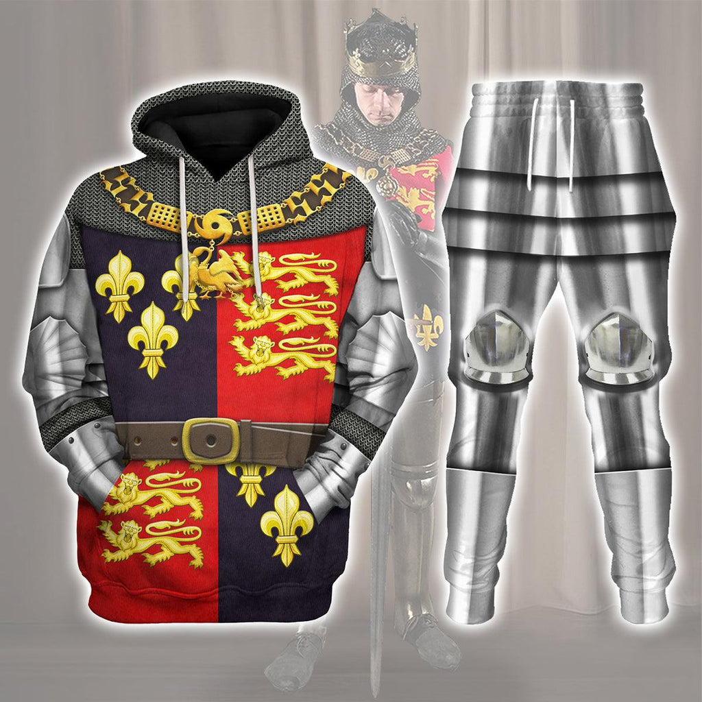 Gearhomie King Henry V-Battle of Agincourt Knights Costume Hoodie Sweatshirt T-Shirt Tracksuit - Gearhomie.com