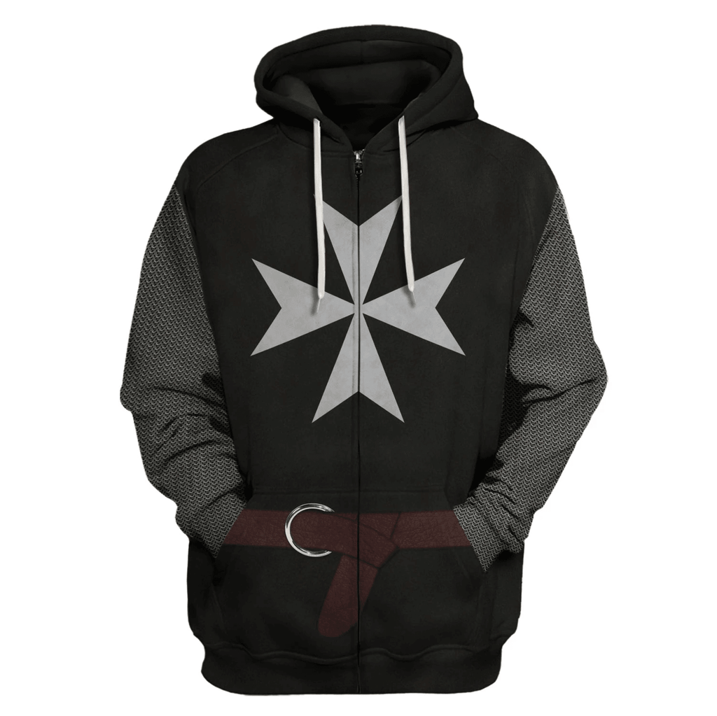 Gearhomie Knight Hospitaller Costume Hoodie Sweatshirt T-Shirt Tracksuit - Gearhomie.com