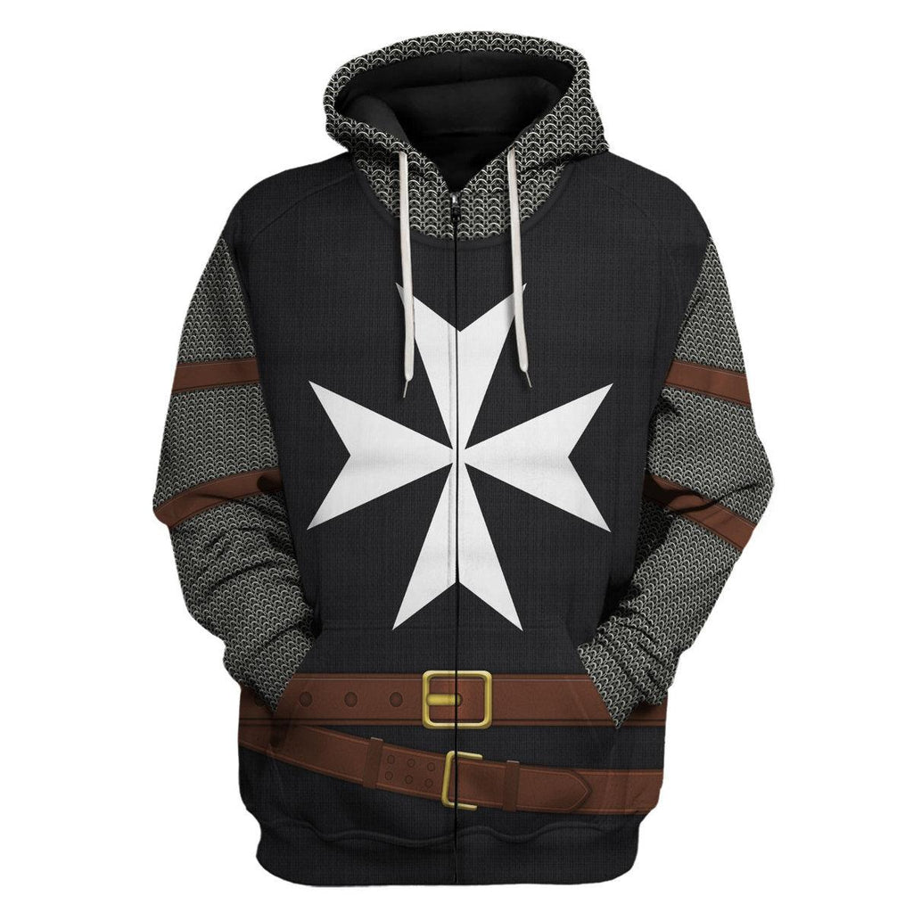 Gearhomie Knights Hospitaller Costume Hoodie Sweatshirt T-Shirt Tracksuit - Gearhomie.com