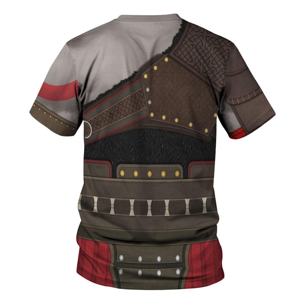 Gearhomie Kratos GOW Costume Hoodie Sweatshirt T-Shirt Sweatpants - Gearhomie.com