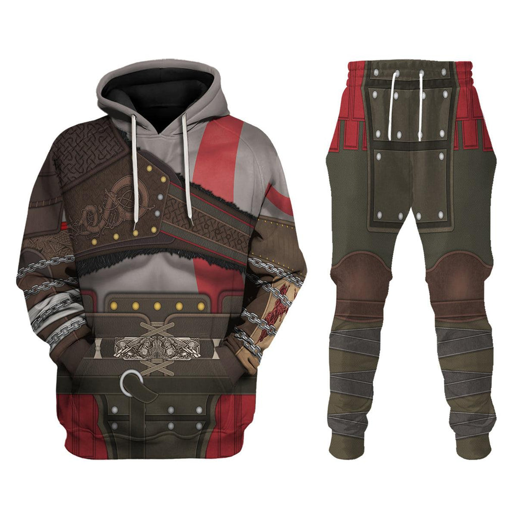 Gearhomie Kratos GOW Costume Hoodie Sweatshirt T-Shirt Sweatpants - Gearhomie.com