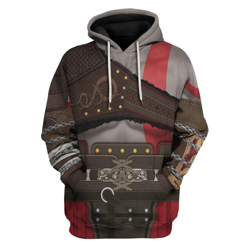 Gearhomie Kratos GOW Costume Hoodie Sweatshirt T-Shirt Sweatpants - Gearhomie.com