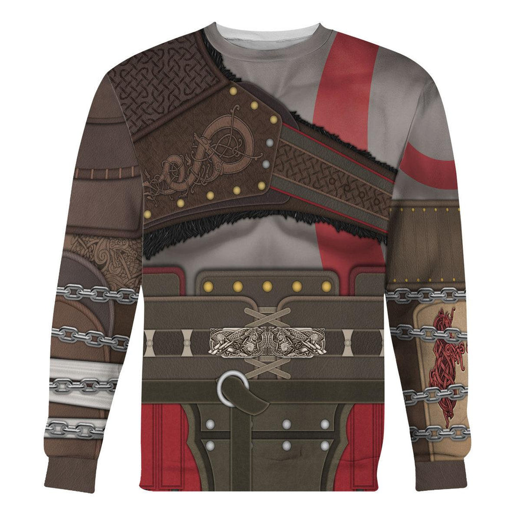 Gearhomie Kratos GOW Costume Hoodie Sweatshirt T-Shirt Sweatpants - Gearhomie.com