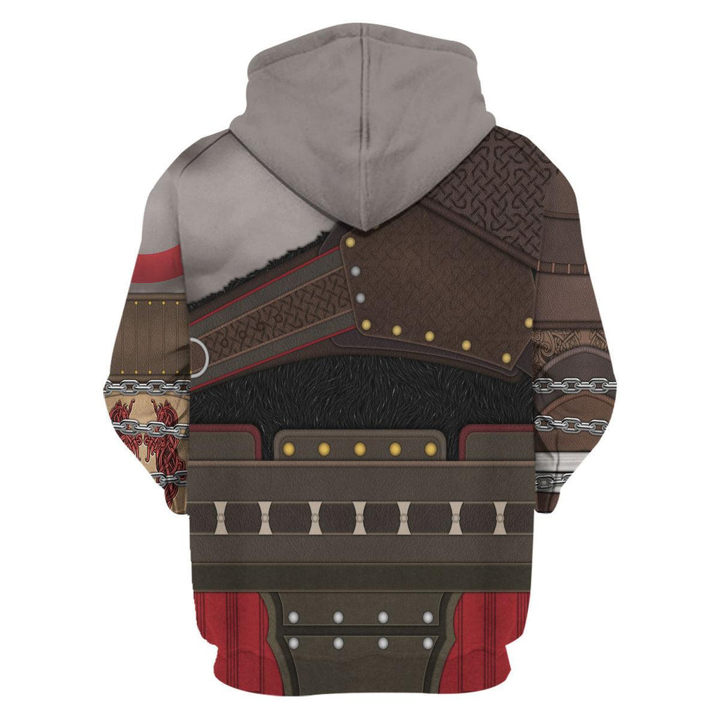 Gearhomie Kratos GOW Costume Hoodie Sweatshirt T-Shirt Sweatpants - Gearhomie.com