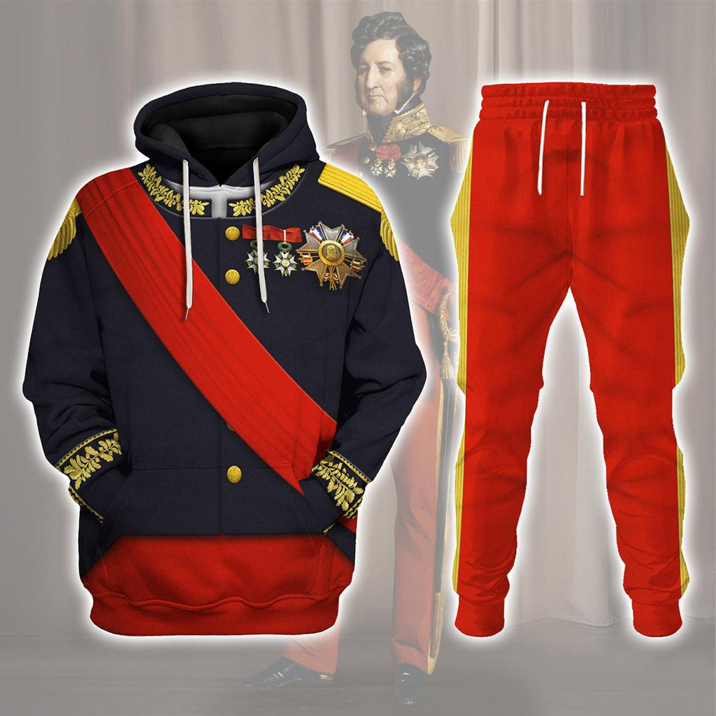 Gearhomie Louis Philippe I of France Uniform All Over Print Hoodie Sweatshirt T-Shirt Tracksuit - Gearhomie.com