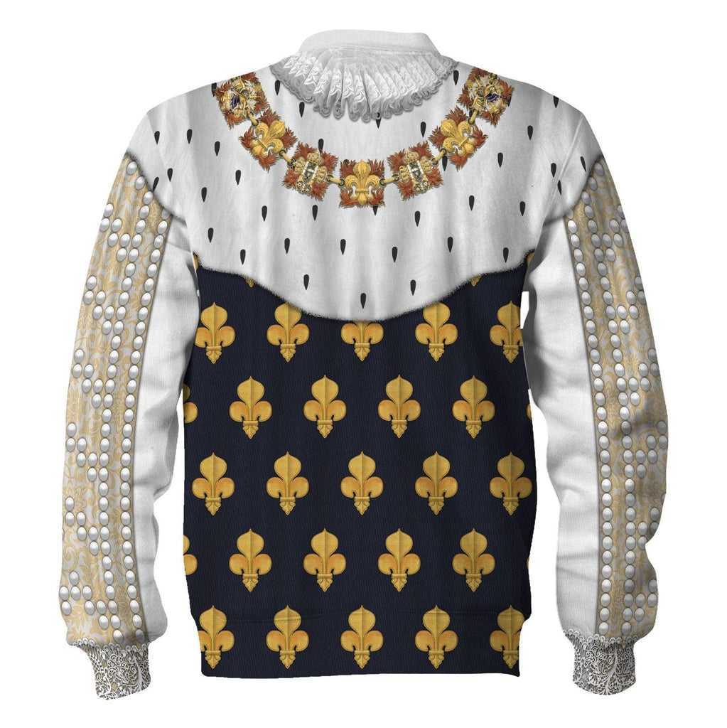 Gearhomie Louis XIII roi de France Costume All Over Print Hoodie Sweatshirt T-Shirt Tracksuit - Gearhomie.com