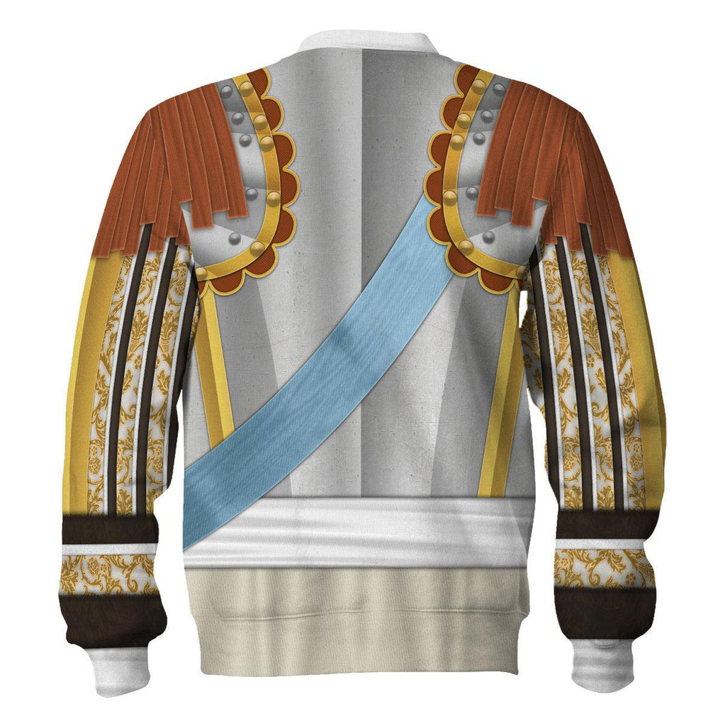 Gearhomie Louis XIV of France Armour Costume All Over Print Hoodie Sweatshirt T-Shirt Tracksuit - Gearhomie.com