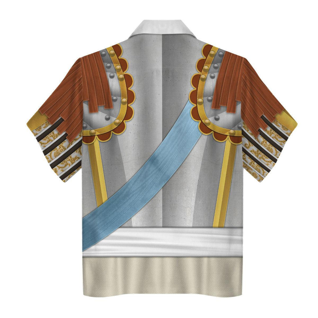Gearhomie Louis XIV of France Armour Costume All Over Print Hoodie Sweatshirt T-Shirt Tracksuit - Gearhomie.com