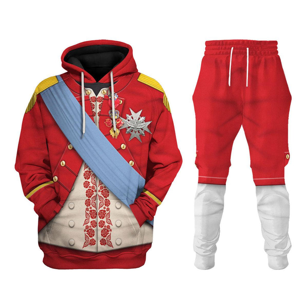 Gearhomie Louis XVI of France Uniform All Over Print Hoodie Sweatshirt T-Shirt Tracksuit - Gearhomie.com