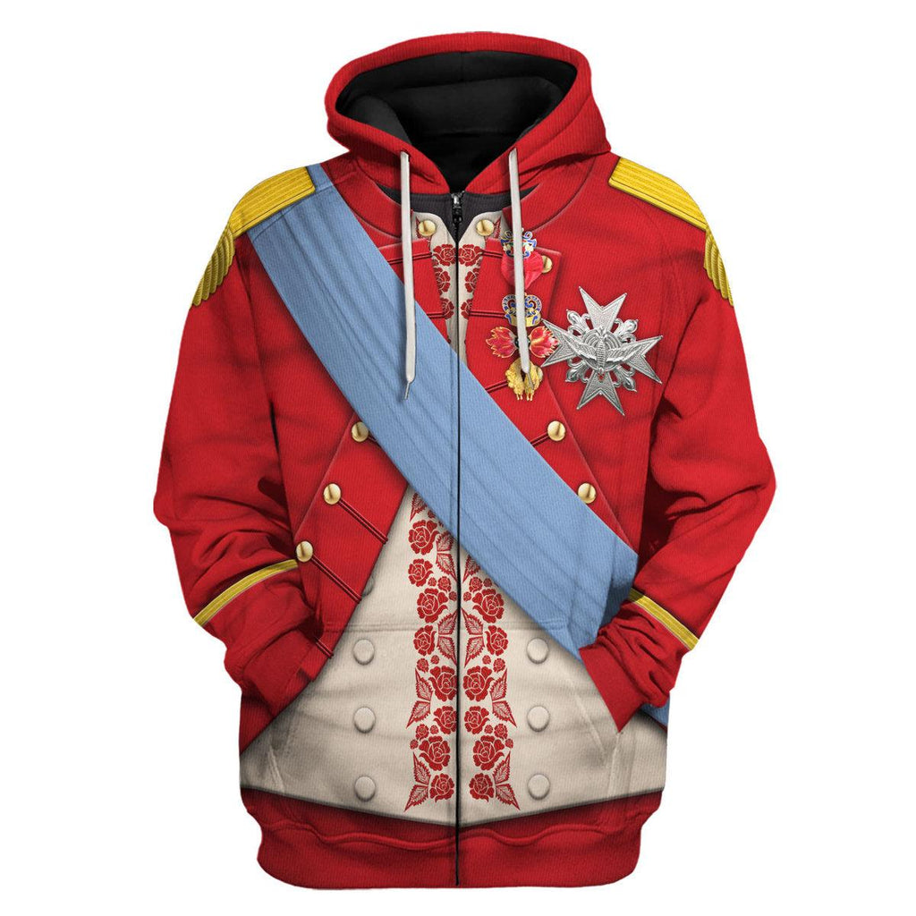 Gearhomie Louis XVI of France Uniform All Over Print Hoodie Sweatshirt T-Shirt Tracksuit - Gearhomie.com