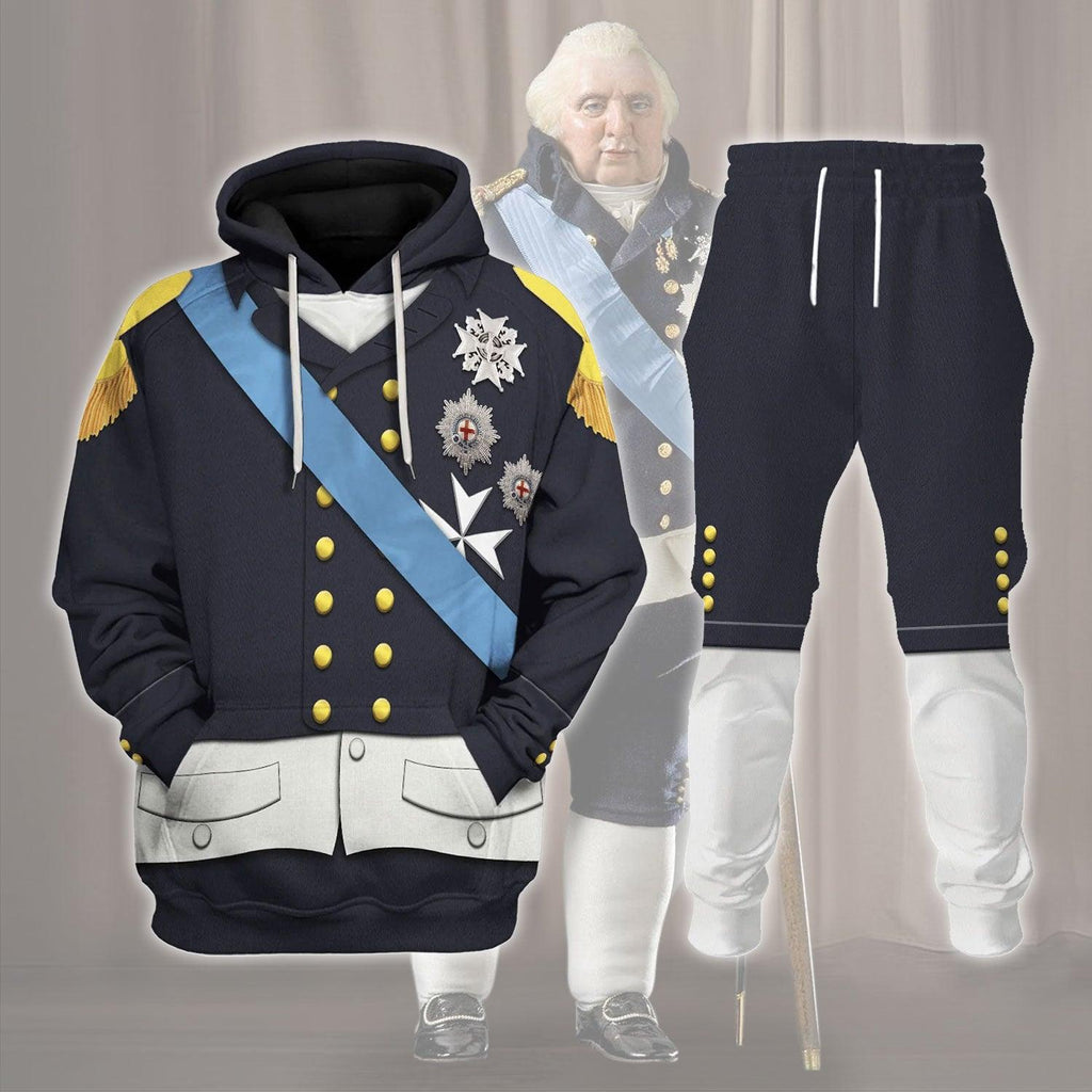 Gearhomie Louis XVIII Of France Costume Hoodie Sweatshirt T-Shirt Tracksuit - Gearhomie.com