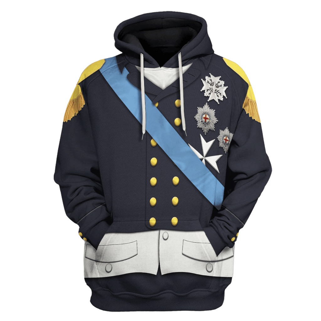 Gearhomie Louis XVIII Of France Costume Hoodie Sweatshirt T-Shirt Tracksuit - Gearhomie.com