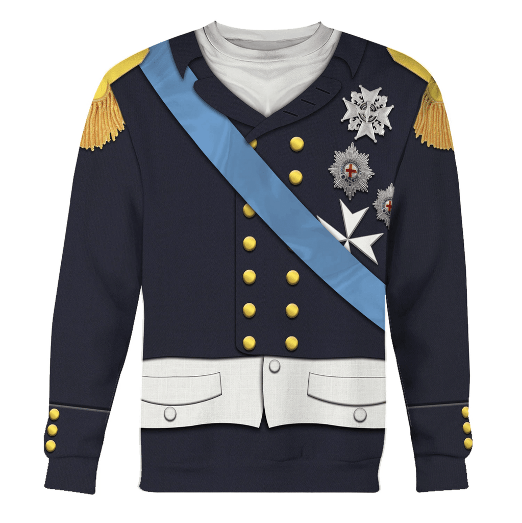 Gearhomie Louis XVIII Of France Costume Hoodie Sweatshirt T-Shirt Tracksuit - Gearhomie.com