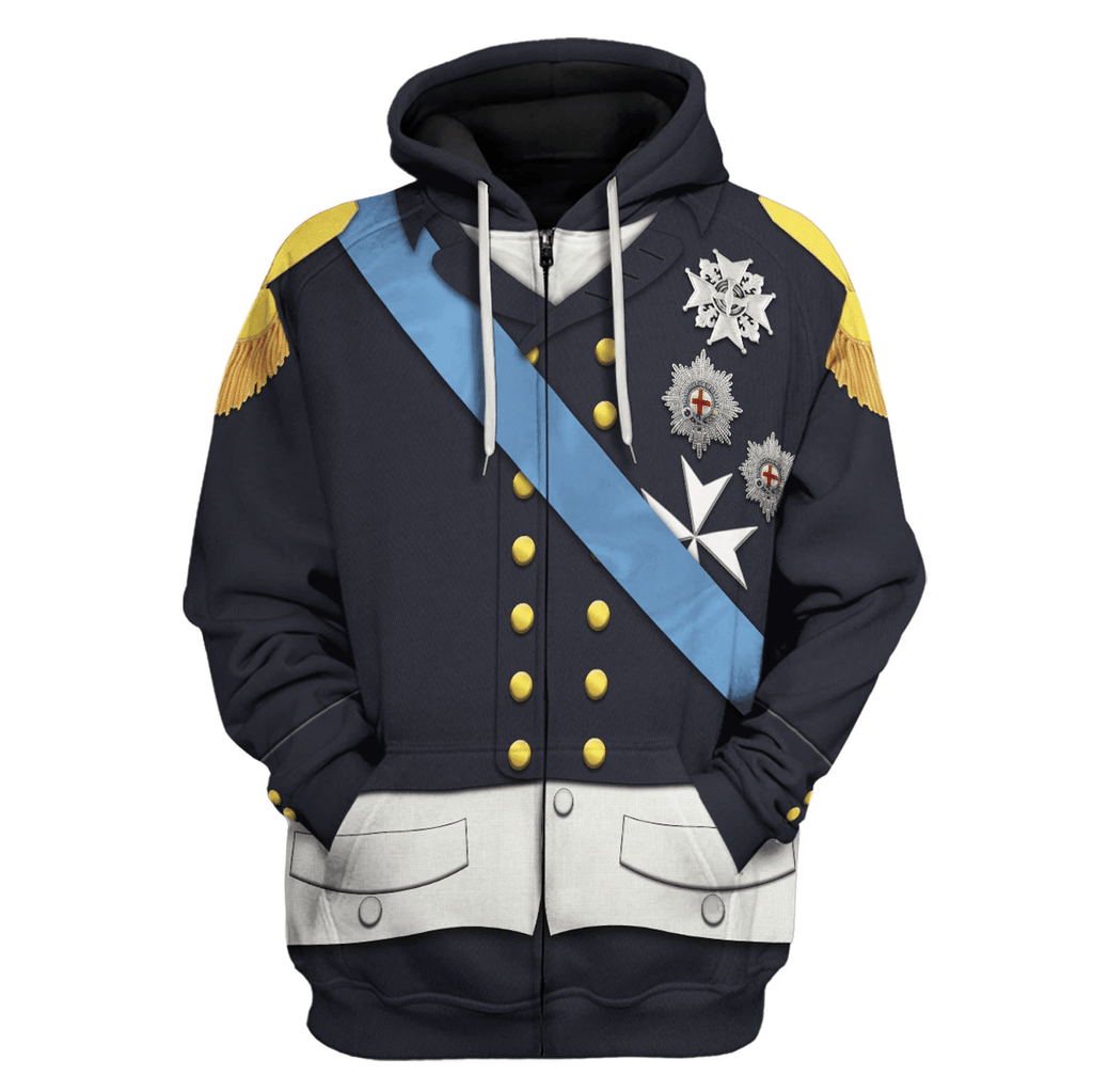 Gearhomie Louis XVIII Of France Costume Hoodie Sweatshirt T-Shirt Tracksuit - Gearhomie.com