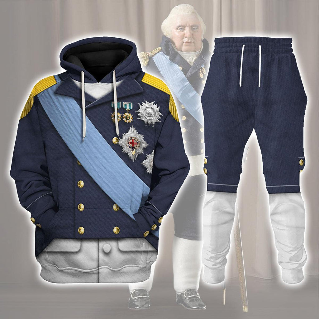 Gearhomie Louis XVIII of France Uniform All Over Print Hoodie Sweatshirt T-Shirt Tracksuit - Gearhomie.com