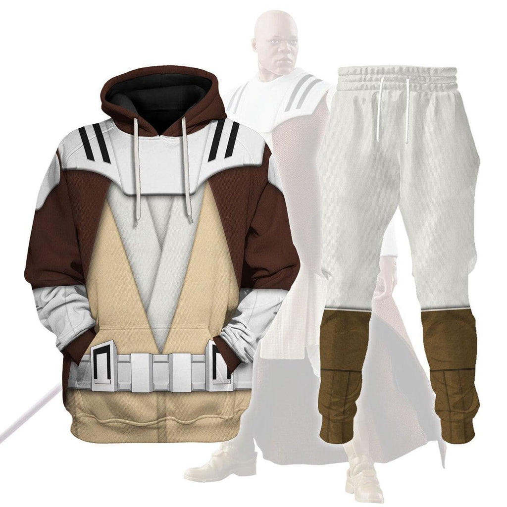 Gearhomie Mace Windu's Jedi Robes Costume Hoodie Sweatshirt T-Shirt Sweatpants - Gearhomie.com