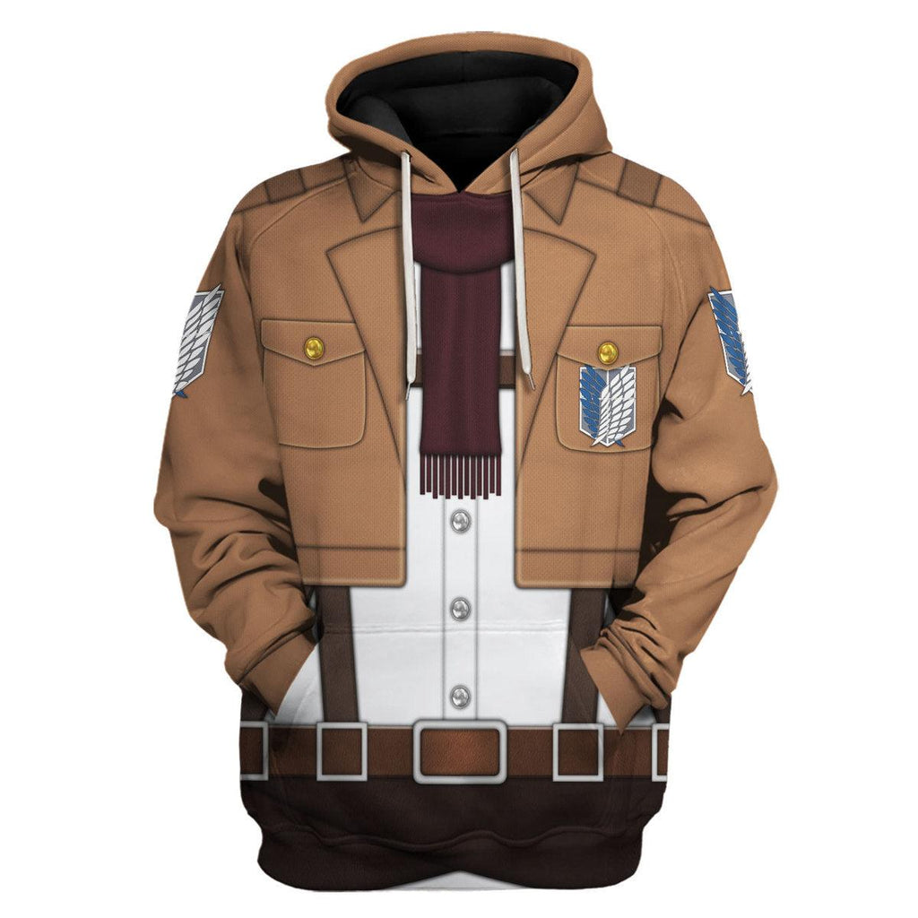 Gearhomie Mikasa Ackerman Costume Hoodie Sweatshirt T-Shirt Sweatpants - Gearhomie.com