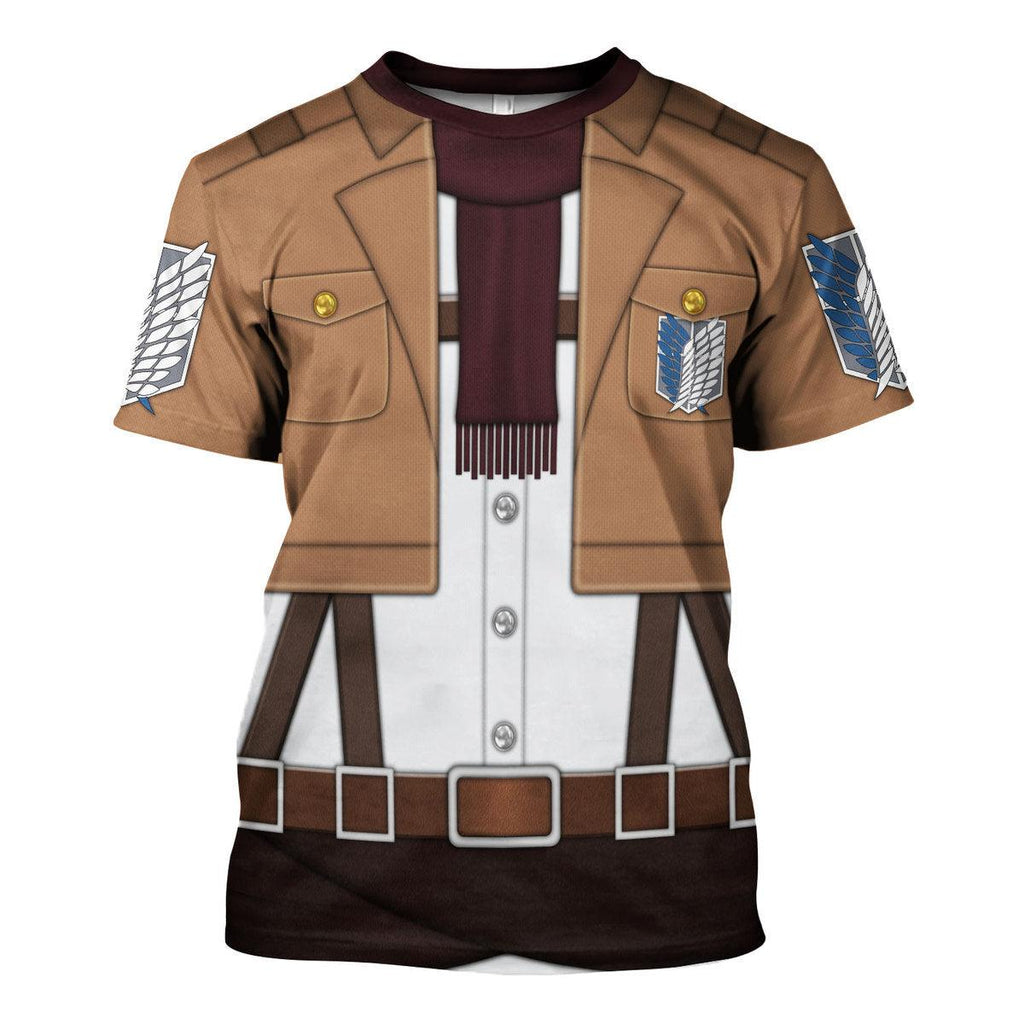 Gearhomie Mikasa Ackerman Costume Hoodie Sweatshirt T-Shirt Sweatpants - Gearhomie.com