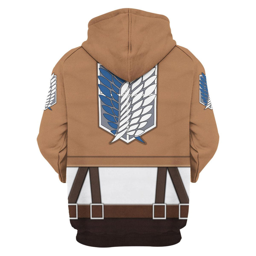 Gearhomie Mikasa Ackerman Costume Hoodie Sweatshirt T-Shirt Sweatpants - Gearhomie.com