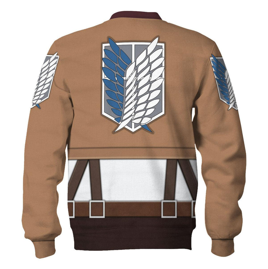 Gearhomie Mikasa Ackerman Costume Hoodie Sweatshirt T-Shirt Sweatpants - Gearhomie.com