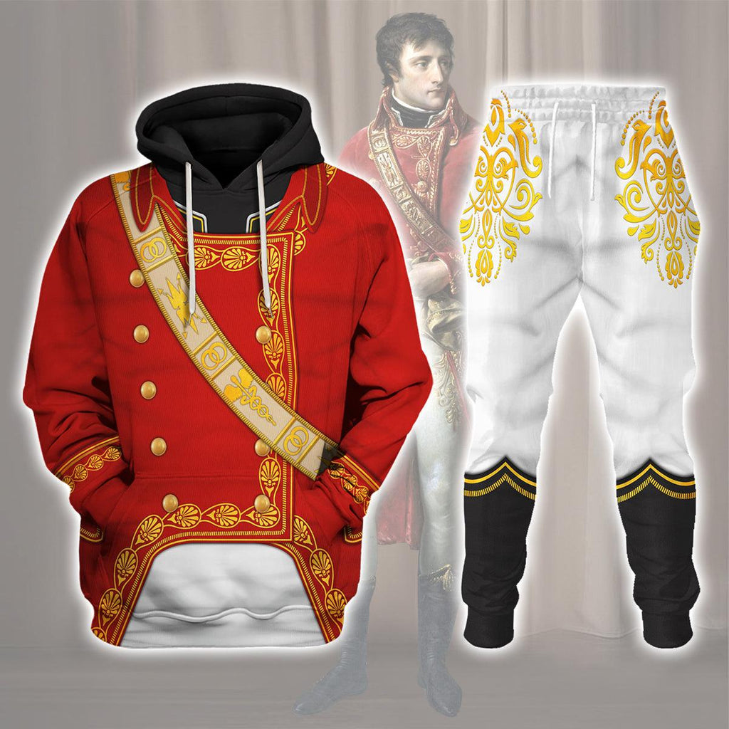 Gearhomie Napoleon I in First Consul Uniform All Over Print Hoodie Sweatshirt T-Shirt Tracksuit - Gearhomie.com