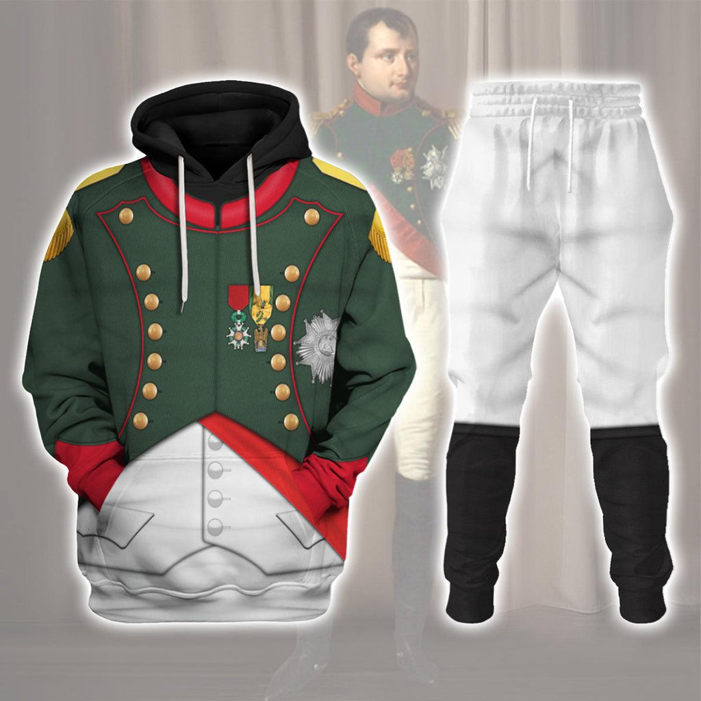 Gearhomie Napoleon I In His Chasseur Uniform All Over Print Hoodie Sweatshirt T-Shirt Tracksuit - Gearhomie.com