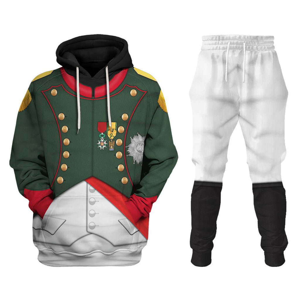 Gearhomie Napoleon I In His Chasseur Uniform All Over Print Hoodie Sweatshirt T-Shirt Tracksuit - Gearhomie.com