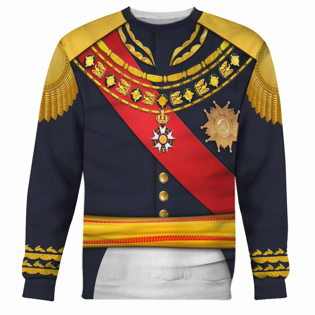 Gearhomie Napoleon III Costume Hoodie Sweatshirt T-Shirt Tracksuit - Gearhomie.com