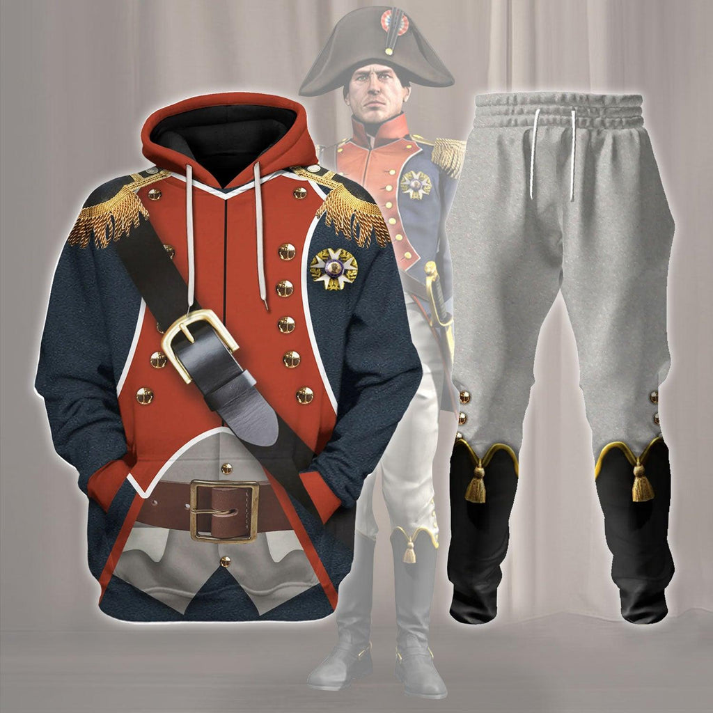 Gearhomie Napoleon Infantryman Costume Hoodie Sweatshirt T-Shirt Tracksuit - Gearhomie.com