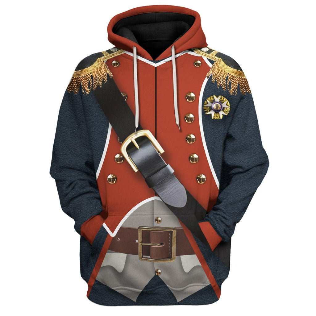 Gearhomie Napoleon Infantryman Costume Hoodie Sweatshirt T-Shirt Tracksuit - Gearhomie.com