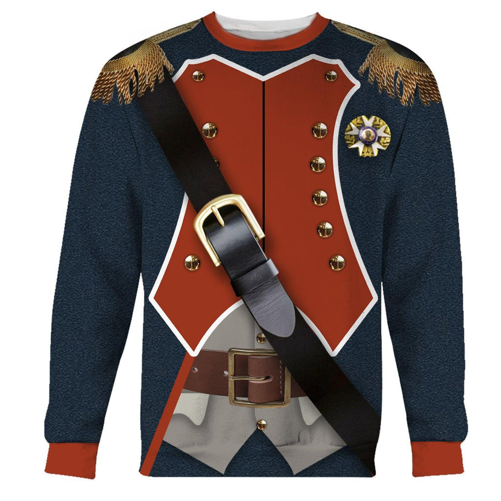 Gearhomie Napoleon Infantryman Costume Hoodie Sweatshirt T-Shirt Tracksuit - Gearhomie.com