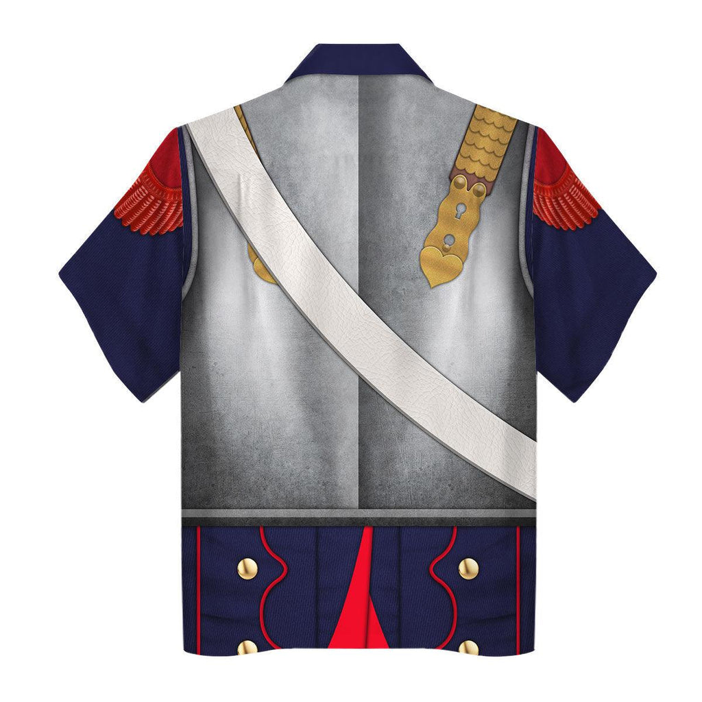 Gearhomie Napoleonic French Heavy Cavalry-Curassier (1812-1815) Uniform All Over Print Hoodie Sweatshirt T-Shirt Tracksuit - Gearhomie.com