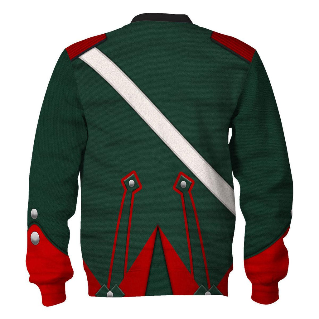 Gearhomie Napoleonic French Light Cavalry-Chasseur A Cheval-Campaign Dress (1806-1815) Uniform All Over Print Hoodie Sweatshirt T-Shirt Tracksuit - Gearhomie.com