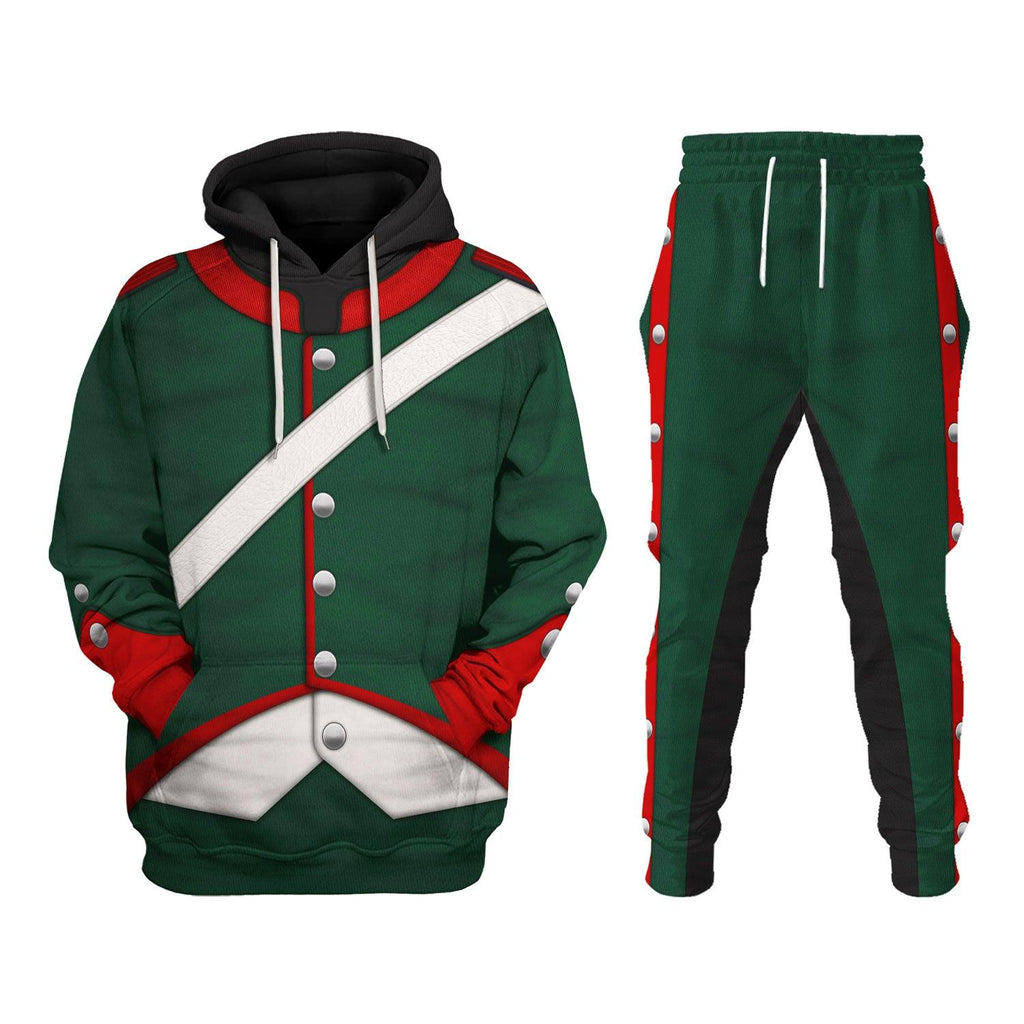 Gearhomie Napoleonic French Light Cavalry-Chasseur A Cheval-Campaign Dress (1806-1815) Uniform All Over Print Hoodie Sweatshirt T-Shirt Tracksuit - Gearhomie.com