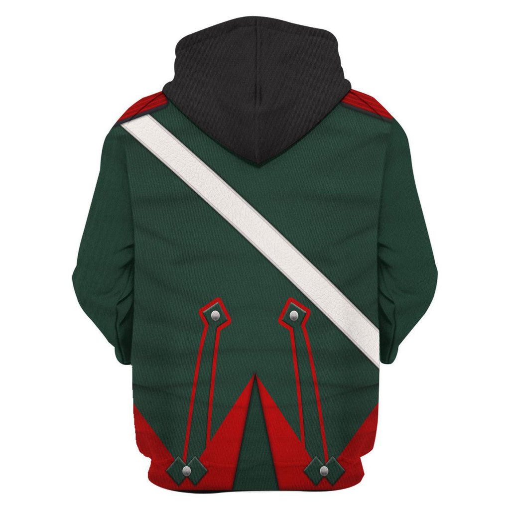 Gearhomie Napoleonic French Light Cavalry-Chasseur A Cheval-Campaign Dress (1806-1815) Uniform All Over Print Hoodie Sweatshirt T-Shirt Tracksuit - Gearhomie.com