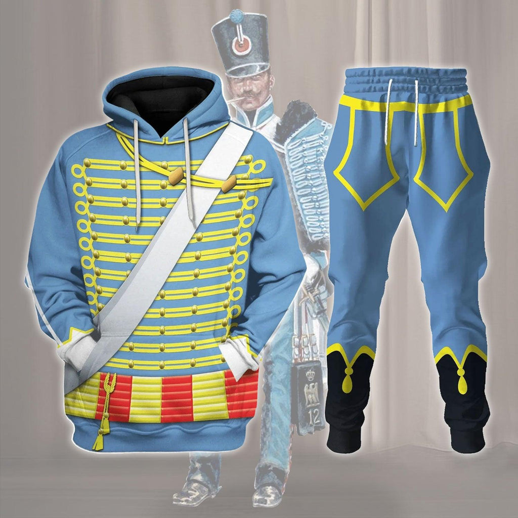 Gearhomie Napoleonic of the French Hussars Costume Hoodie Sweatshirt T-Shirt Tracksuit - Gearhomie.com