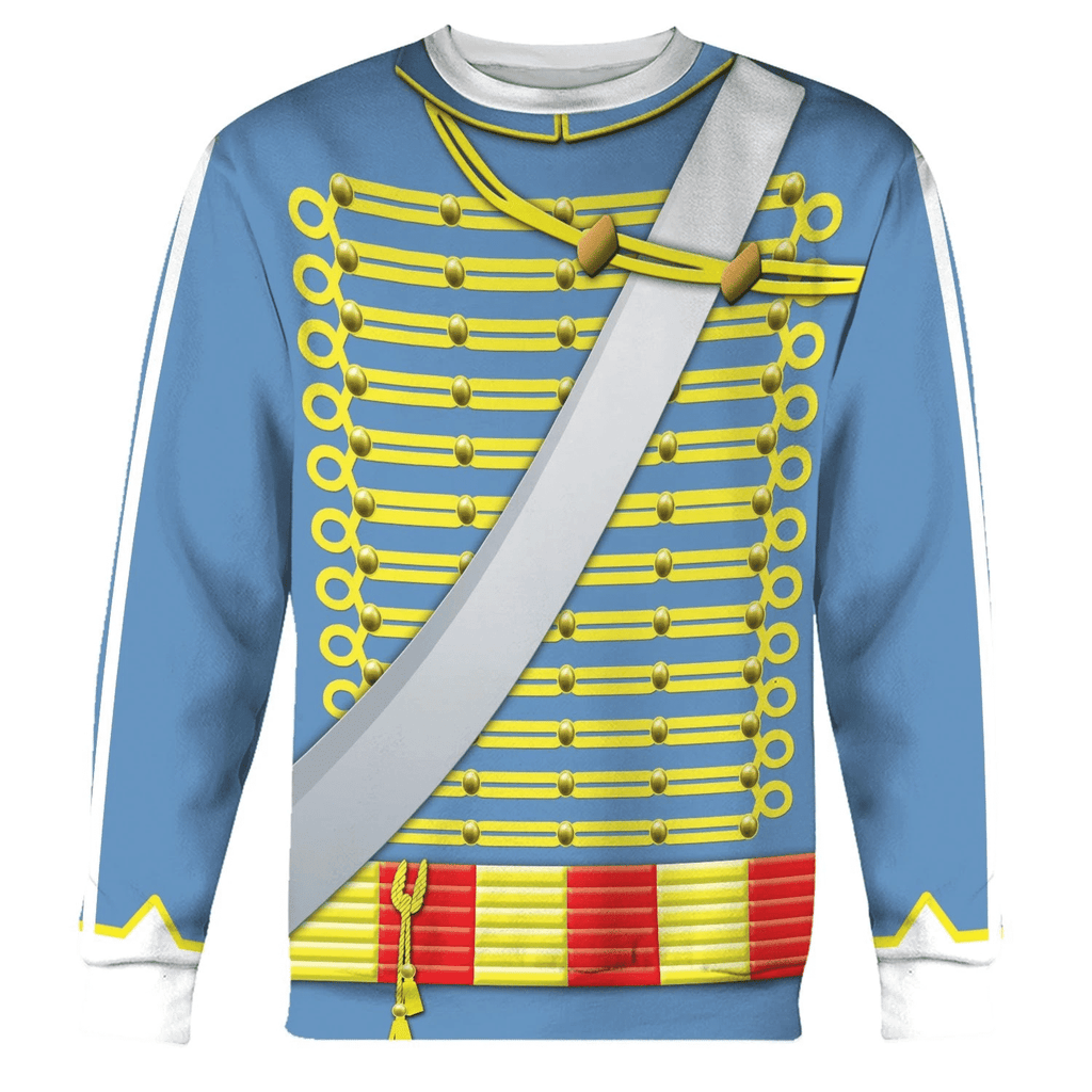 Gearhomie Napoleonic of the French Hussars Costume Hoodie Sweatshirt T-Shirt Tracksuit - Gearhomie.com